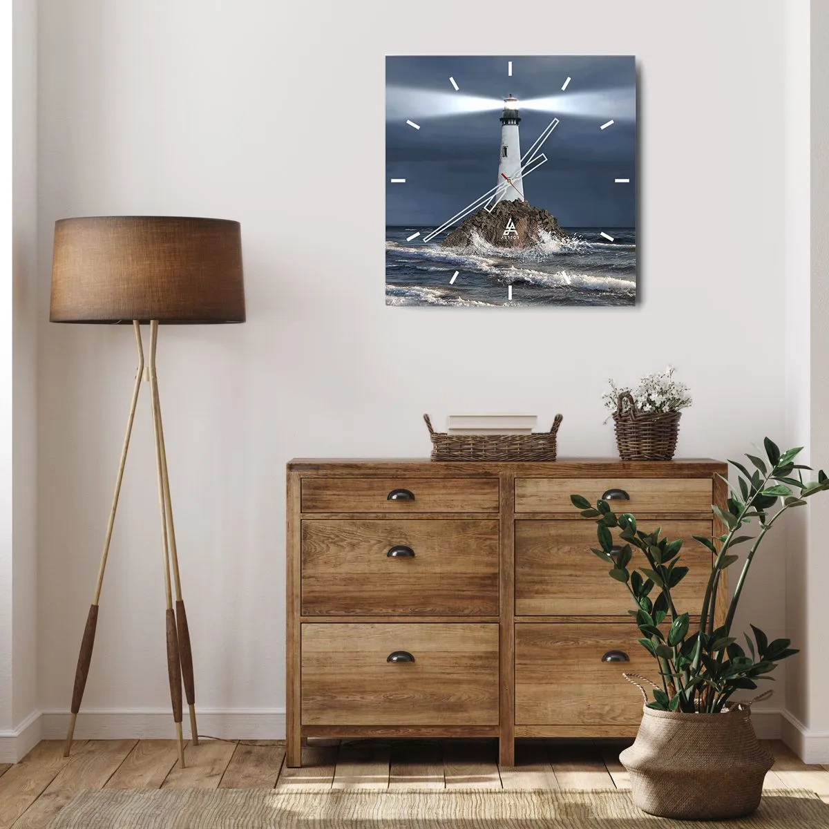 Vægur, Uret - Her...her...her! - 30x30 cm