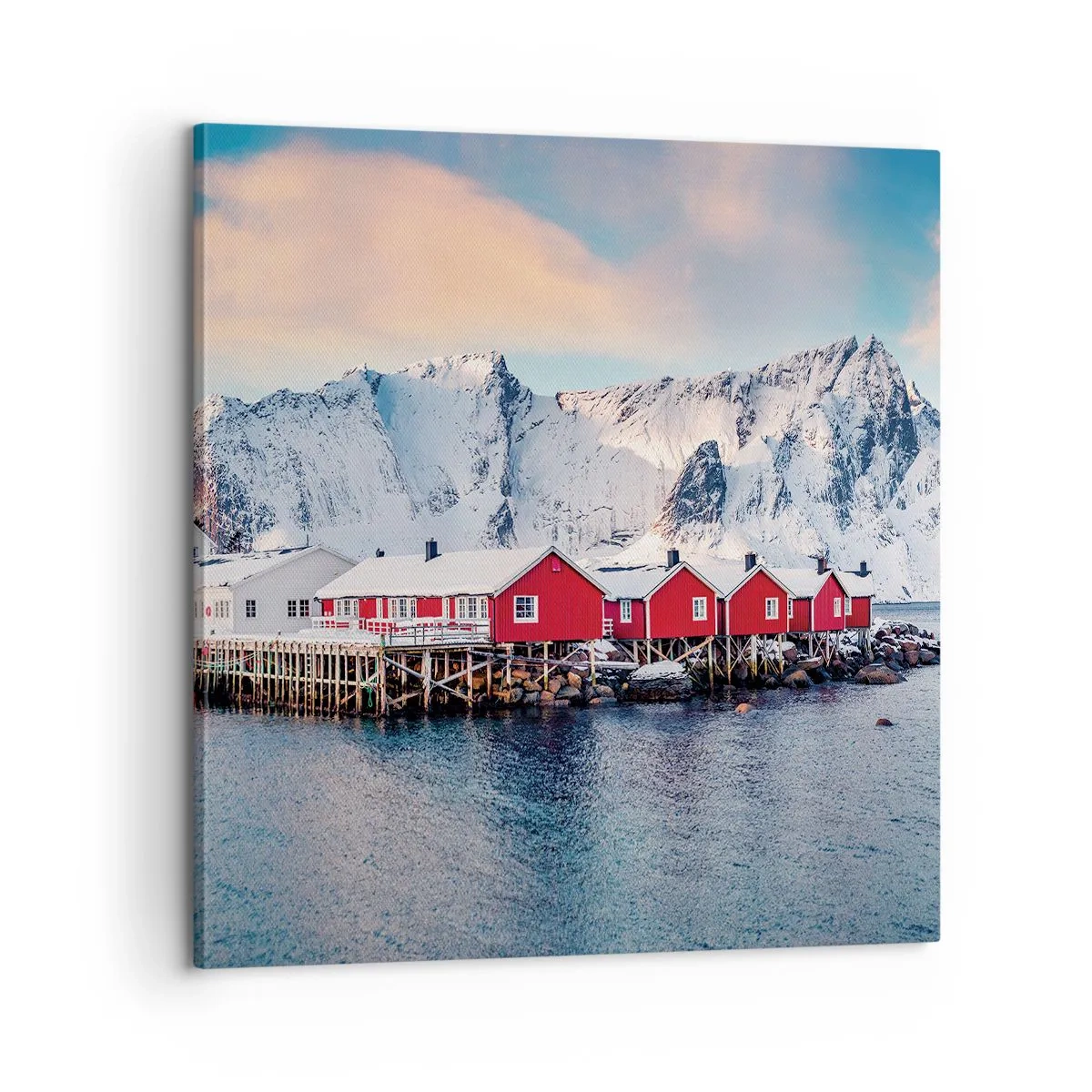 Lærredstryk - Billede på lærred - Nordlig tilbagetrækning - 60x60 cm