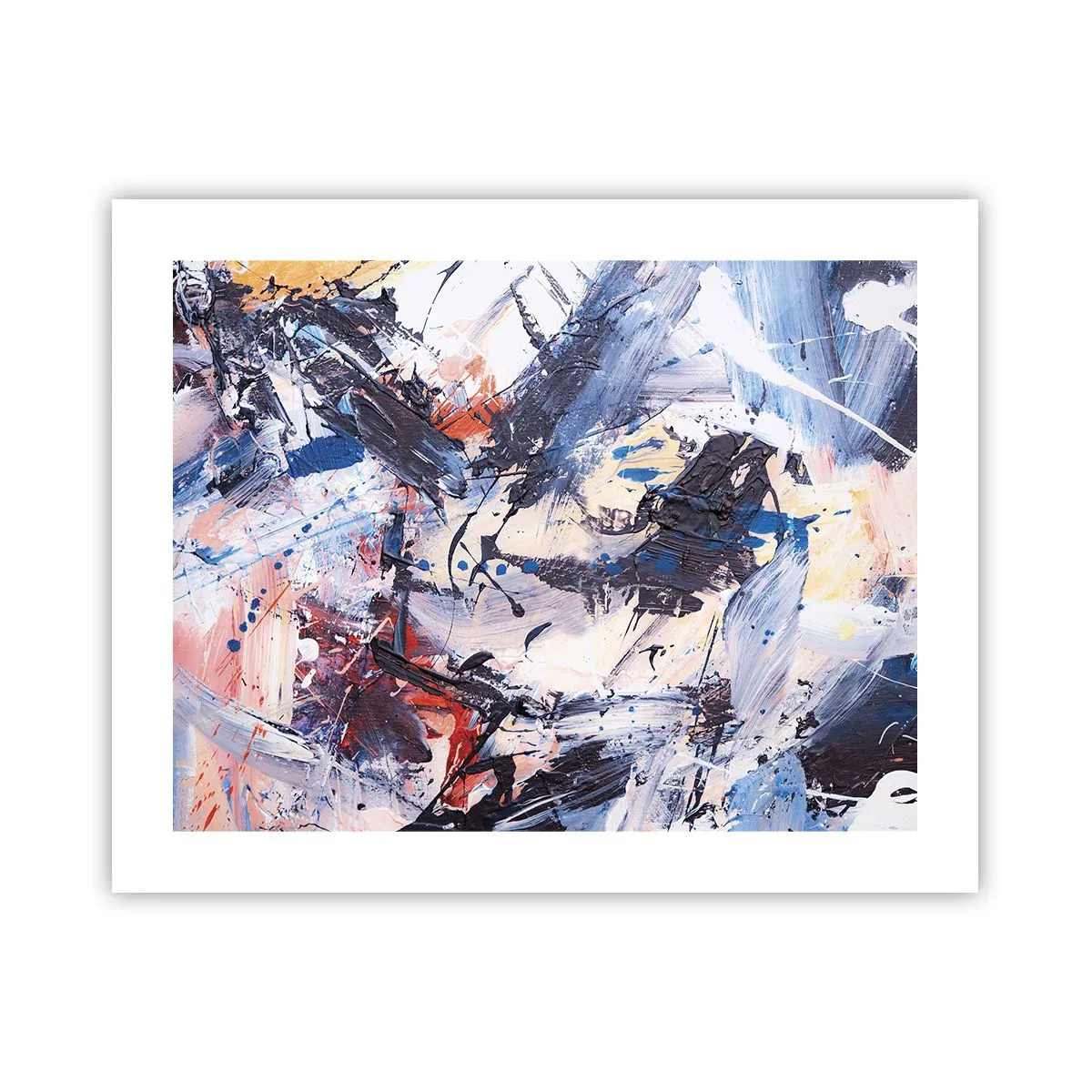 Plakat - Abstraktionens vanvittige dans - 50x40 cm