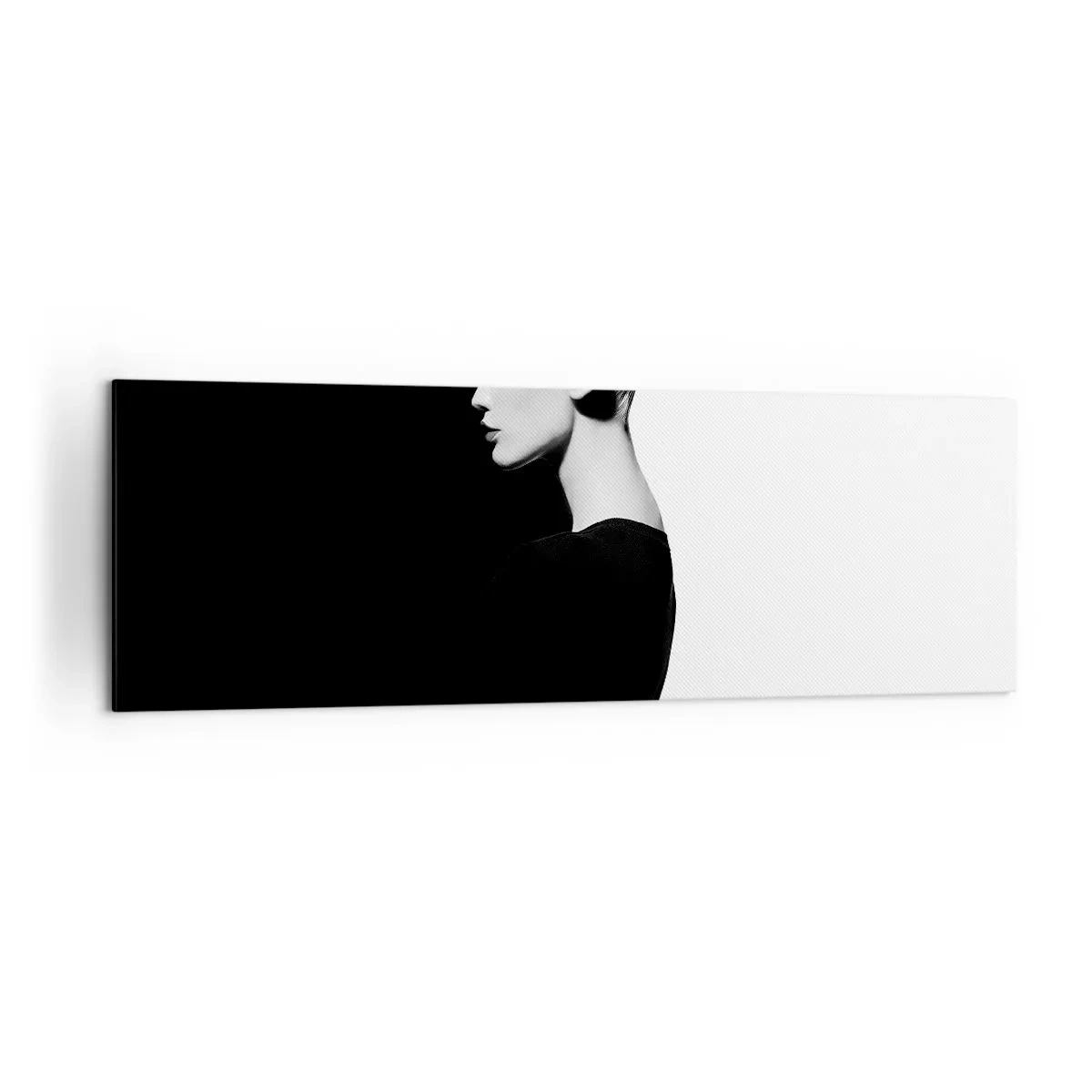 Lærredstryk - Billede på lærred - Blot en kvinde - 160x50 cm