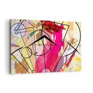 Lærredstryk - Billede på lærred - Eksplosion - 100x70 cm