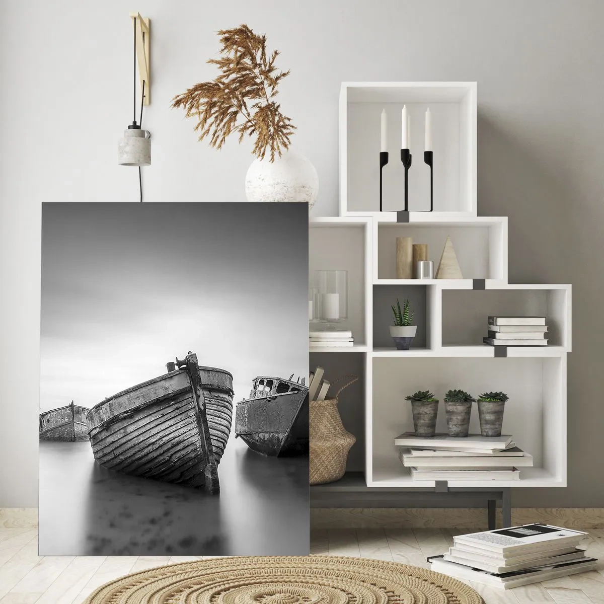 Billede på glas - Nu er det bare minder... - 50x70 cm