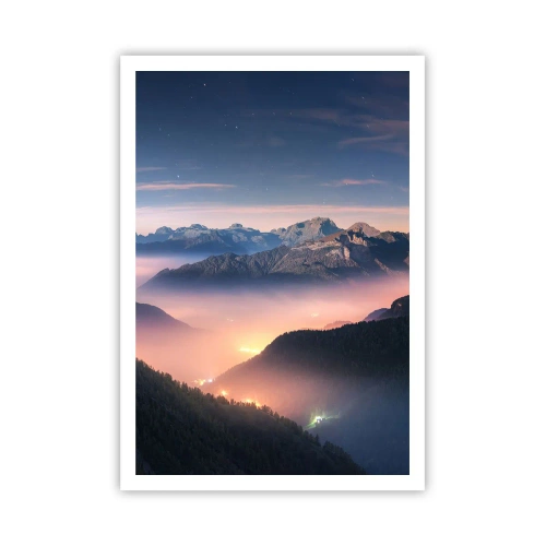 Plakat - Lys i dalene - 70x100 cm