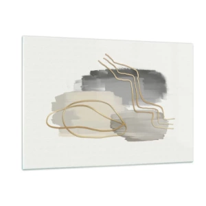 Billede på glas - Vedholdenhed og bevægelse - 120x80 cm