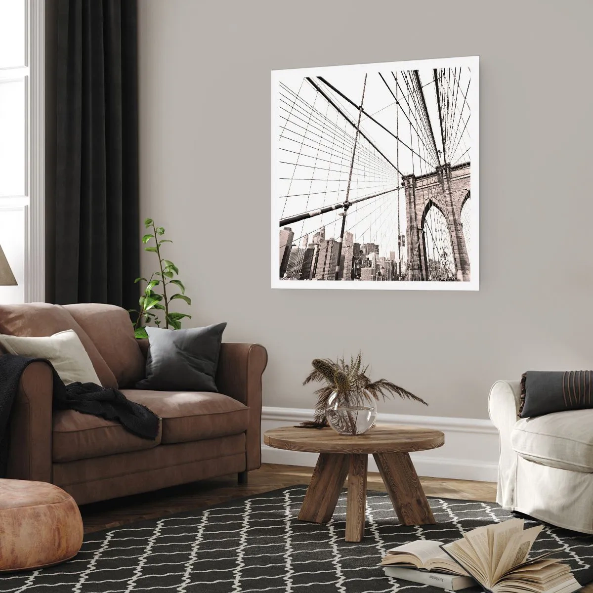 Plakat - Katedralen i New York - 30x30 cm
