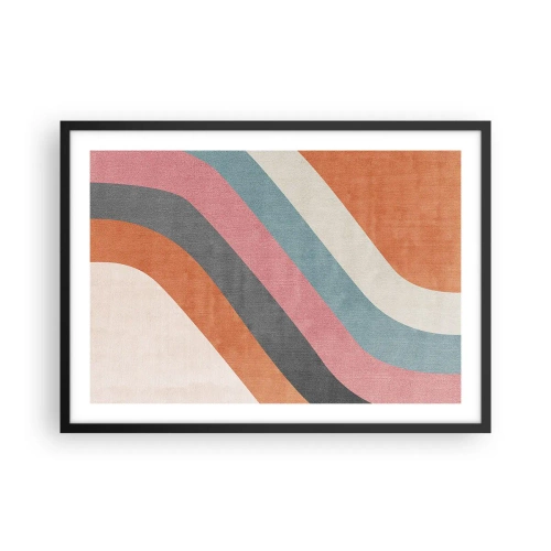 Plakat i sort ramme - Diagonal komposition - bevægelse - 70x50 cm