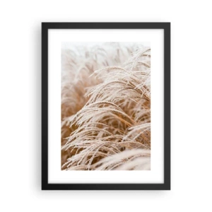 Plakat i sort ramme - Bøjer sig for efterårssolen - 30x40 cm