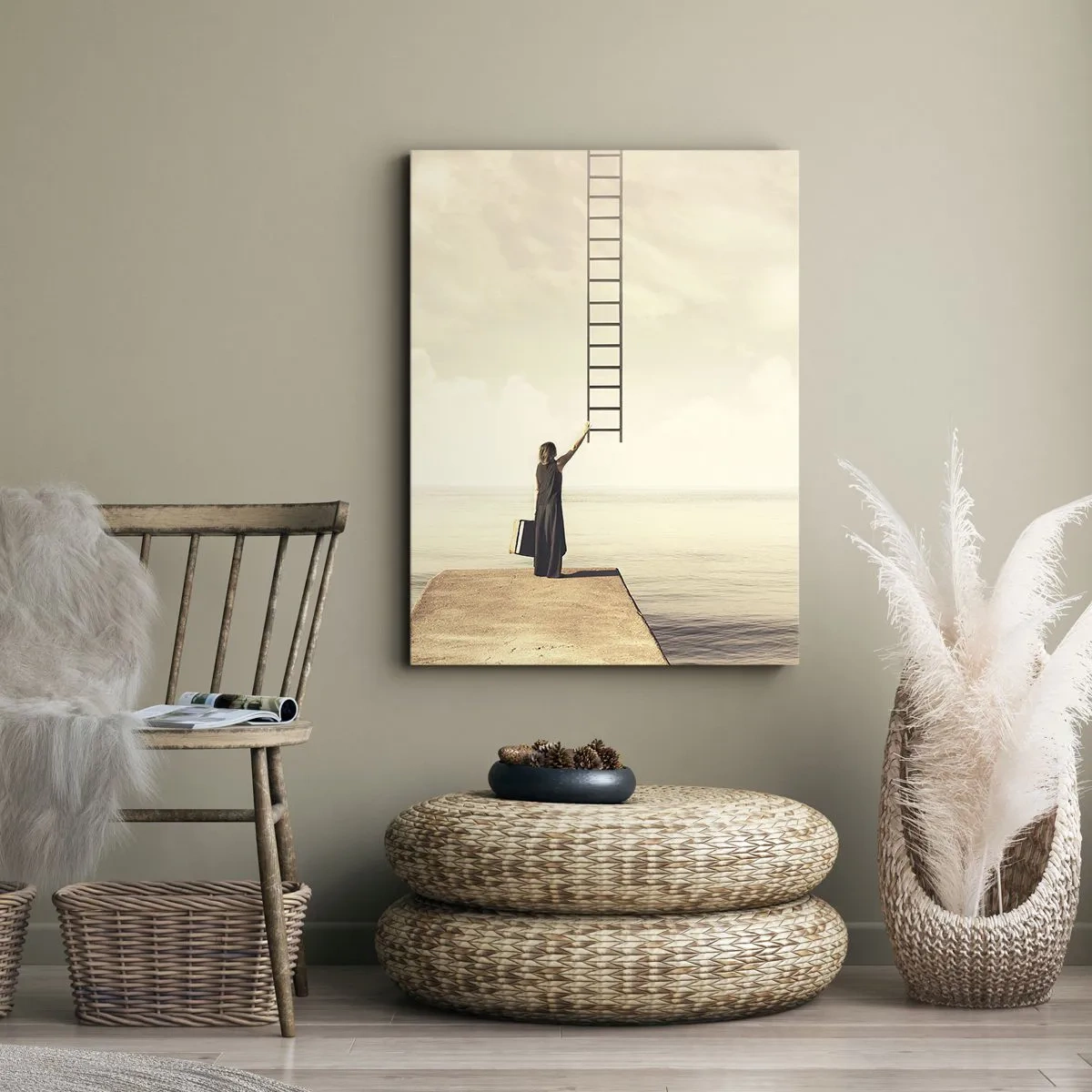 Lærredstryk - Billede på lærred - En magisk rejse - 50x70 cm
