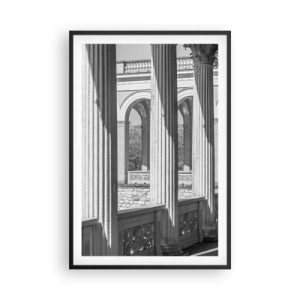 Plakat i sort ramme - Solrig arkade - 61x91 cm