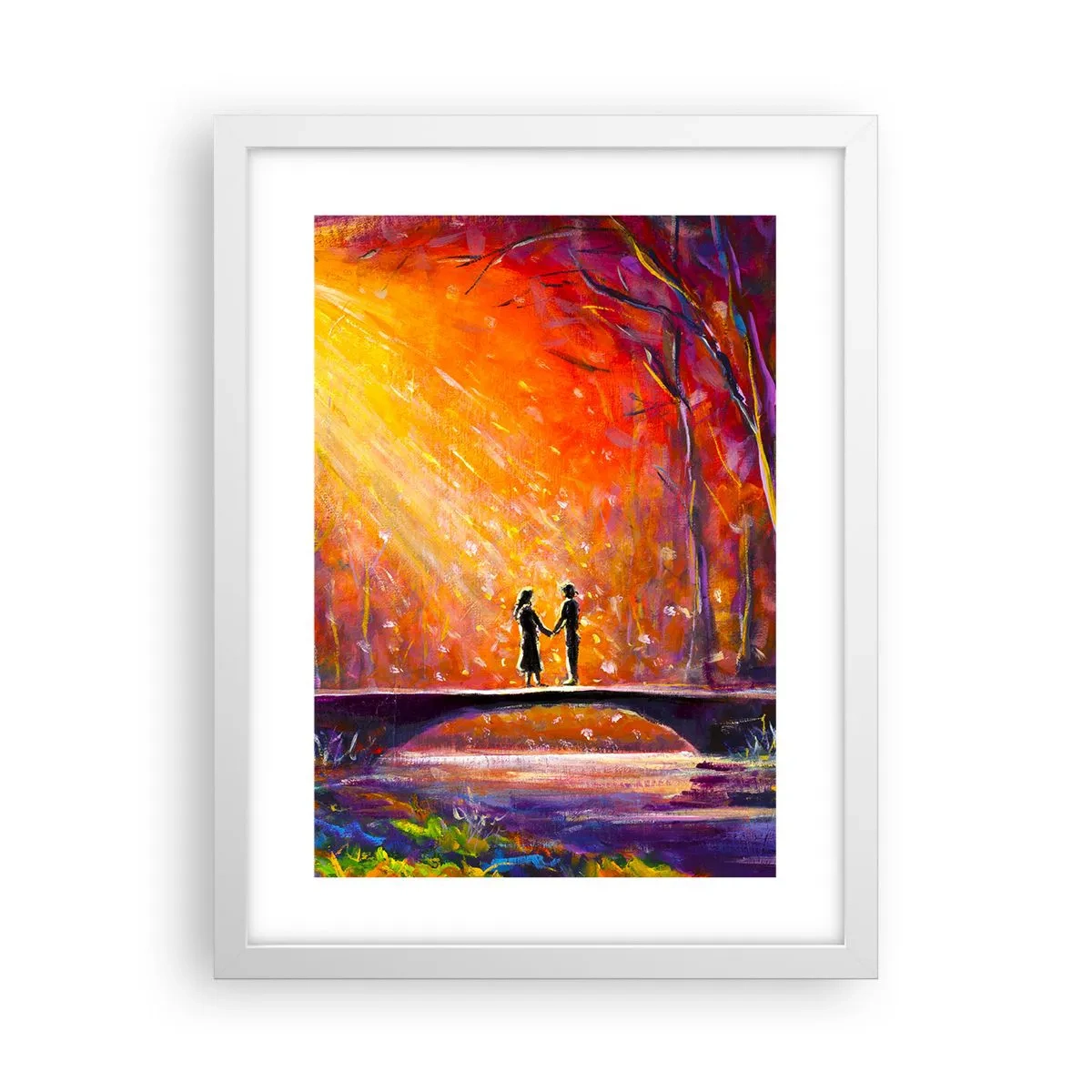 Plakat i hvid ramme - Himlen elsker dem også - 30x40 cm