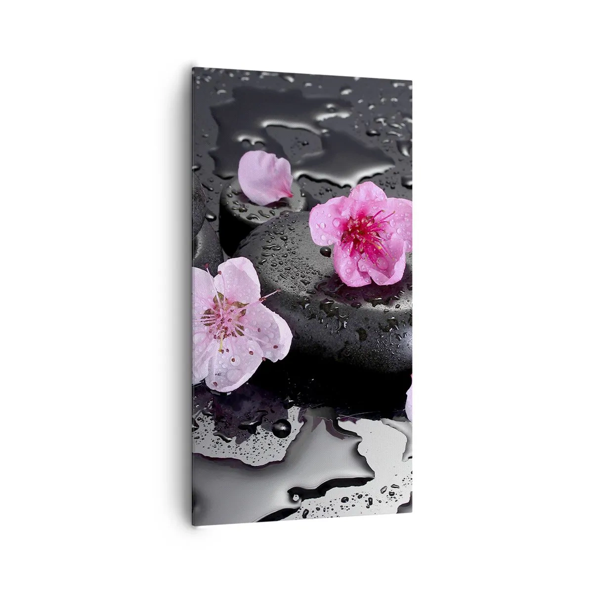 Lærredstryk - Billede på lærred - Og stenen falder fra hjertet - 65x120 cm