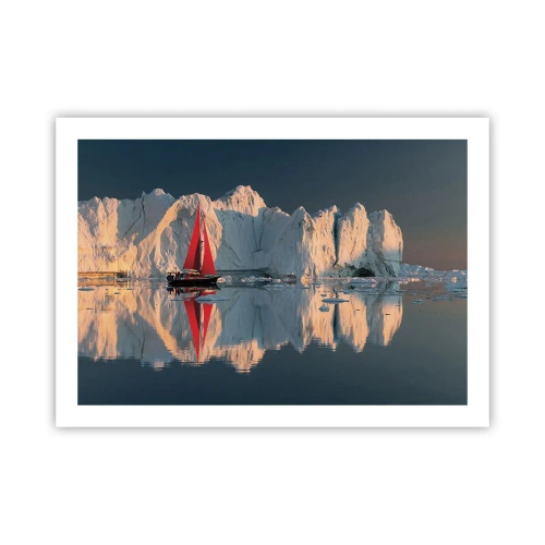 Plakat - På kanten af verden - 70x50 cm