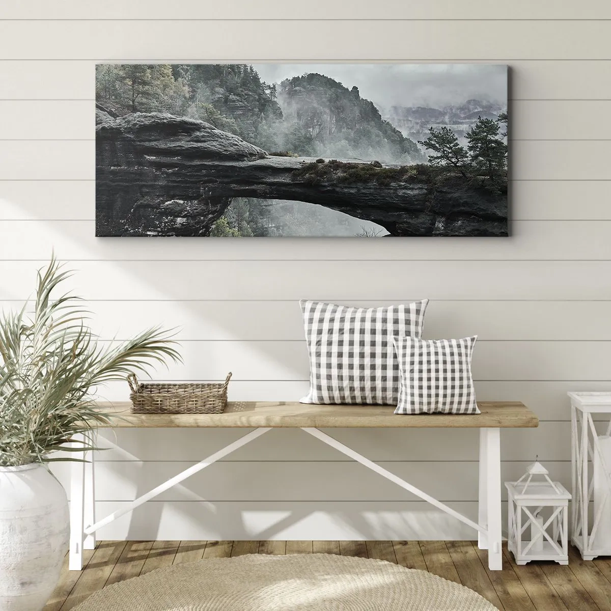 Lærredstryk - Billede på lærred - Eventyret er ved at begynde - 120x50 cm