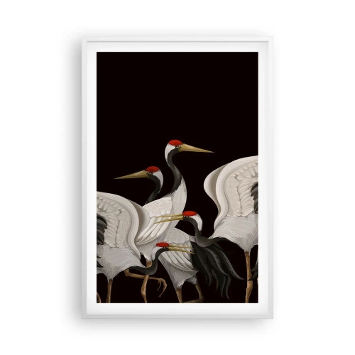 Plakat i hvid ramme - Fugle anliggender - 61x91 cm