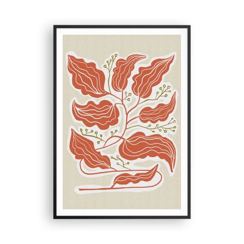 Plakat i sort ramme - Folk og koral - 70x100 cm