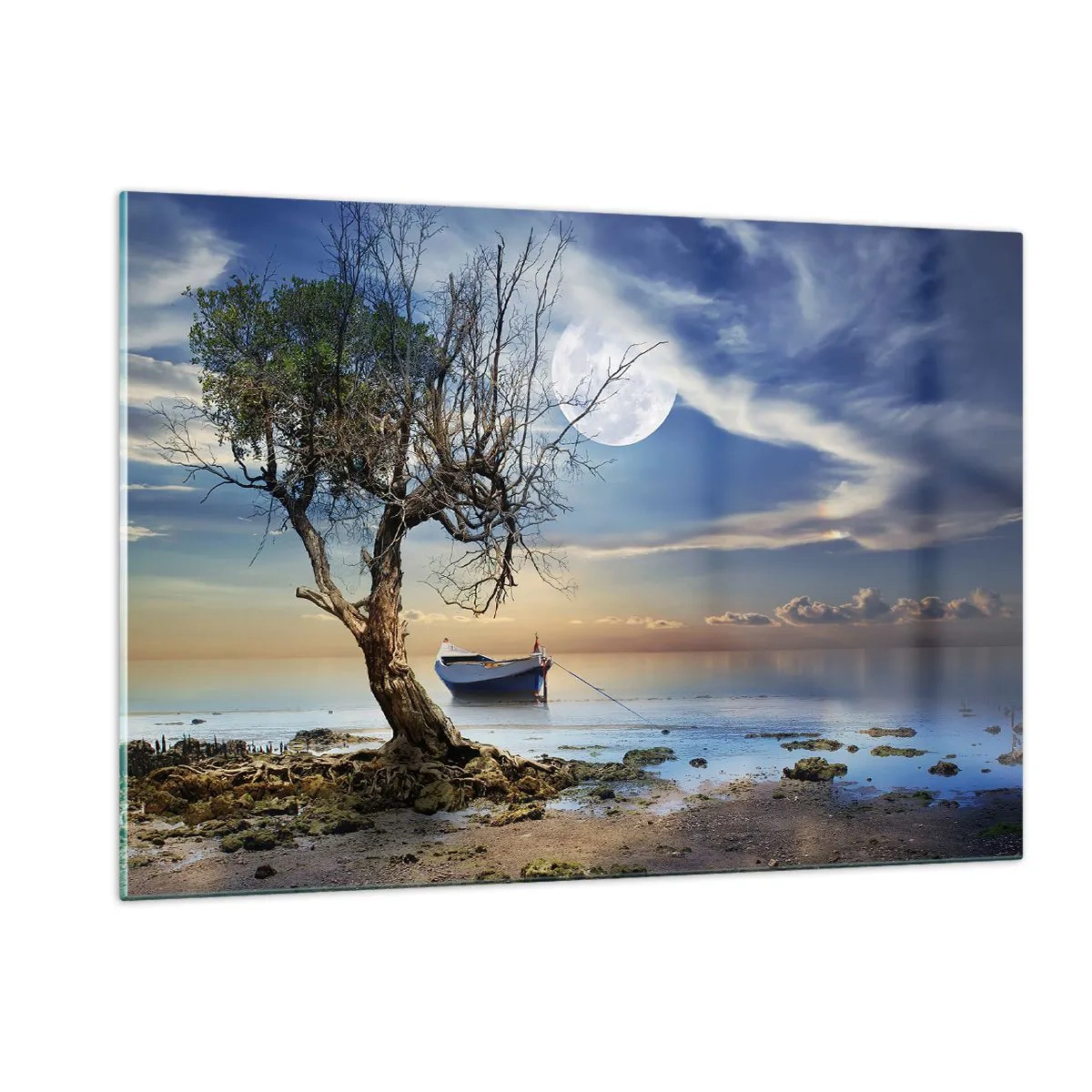Billede på glas - Er dette enden eller begyndelsen? - 120x80 cm