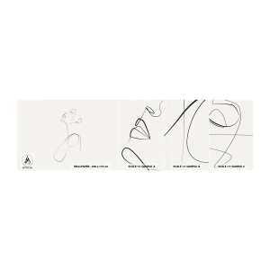 Fototapet Prøve Standard Eco - Sløjfet i drømme - Kvinde, Grafik, Stykke - 100x30 cm
