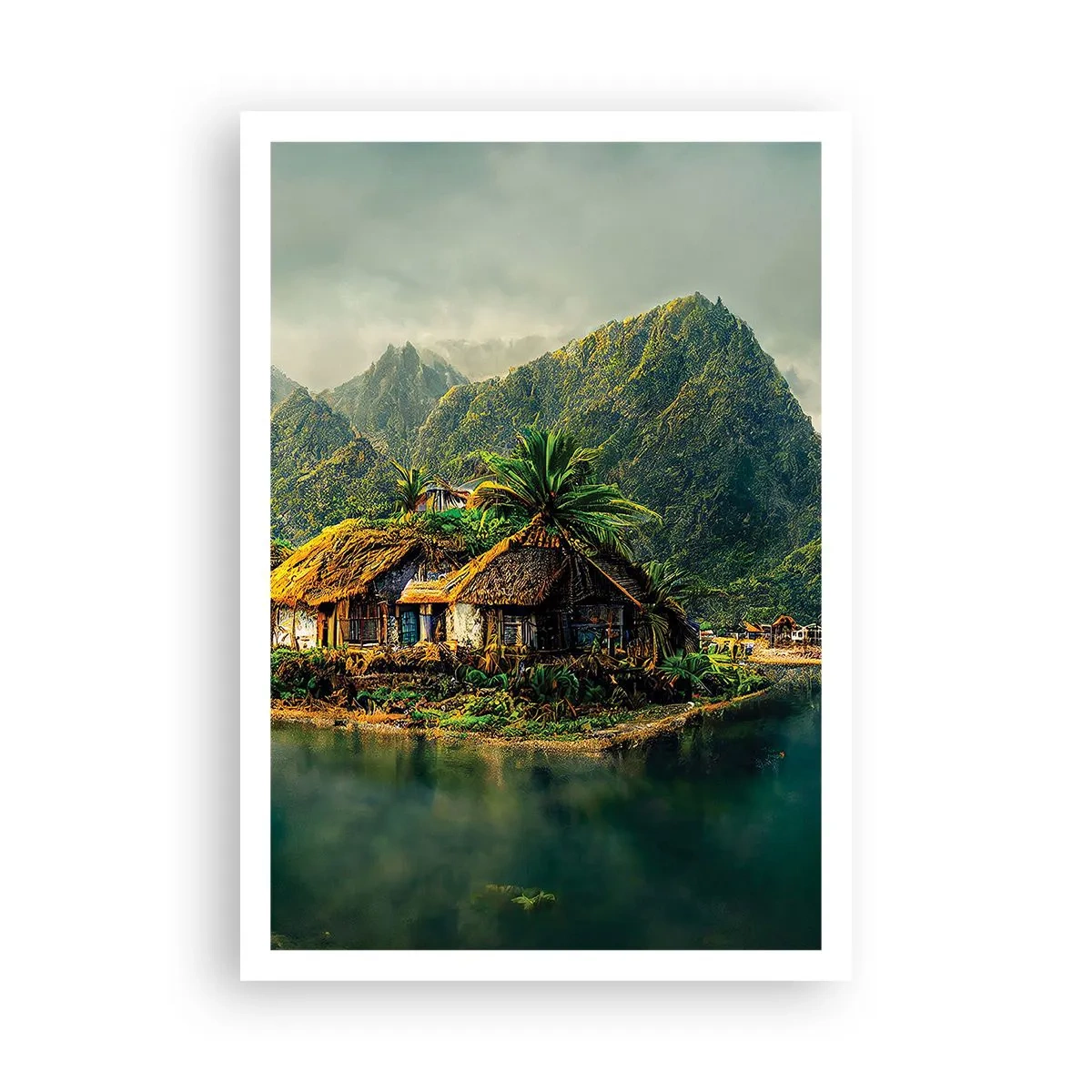 Plakat - Tropisk paradis - 70x100 cm
