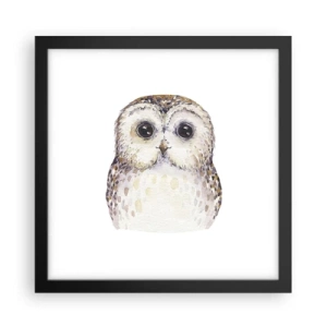 Plakat i sort ramme - Se mig i øjnene - 30x30 cm