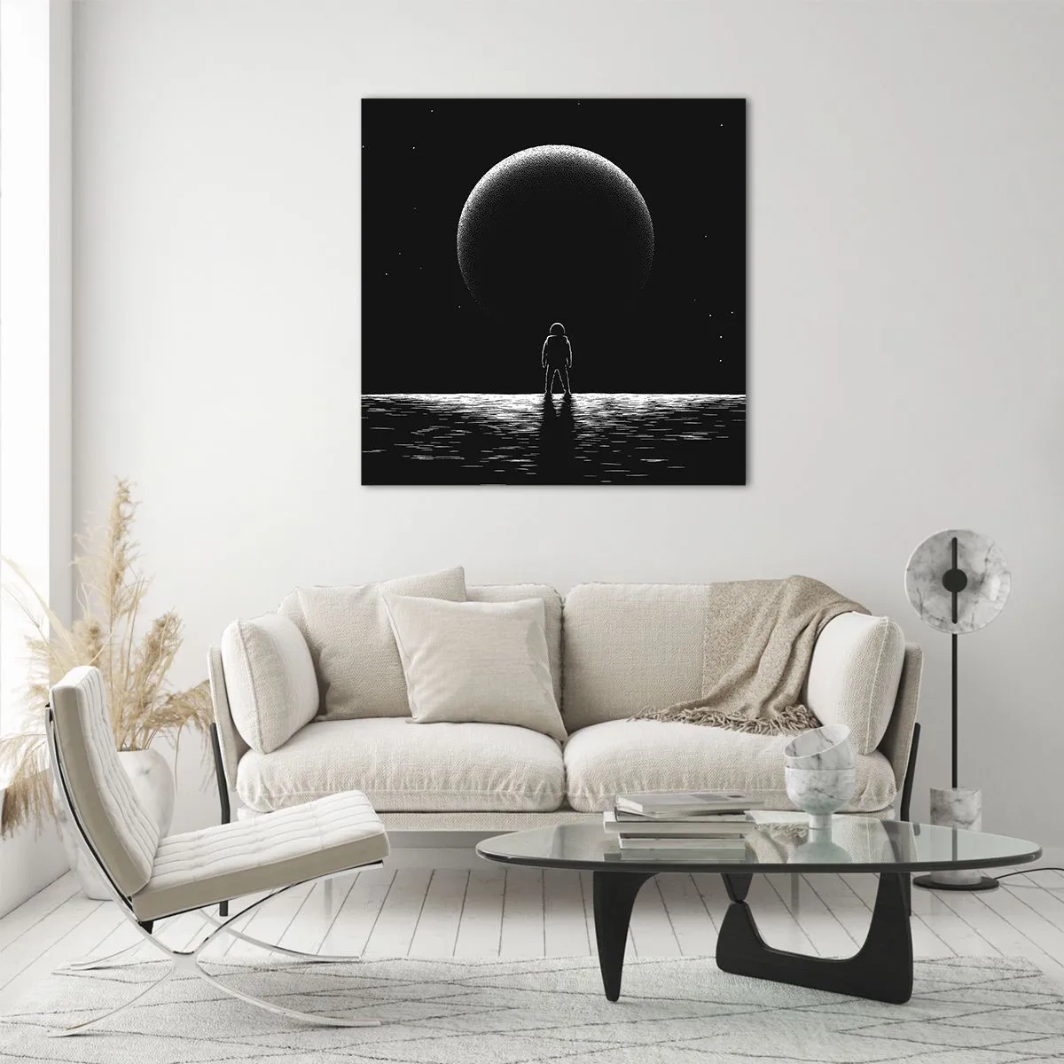 Billede på glas - Ansigt til ansigt - 40x40 cm