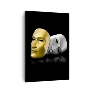 Lærredstryk - Billede på lærred - Livet er teater - 70x100 cm