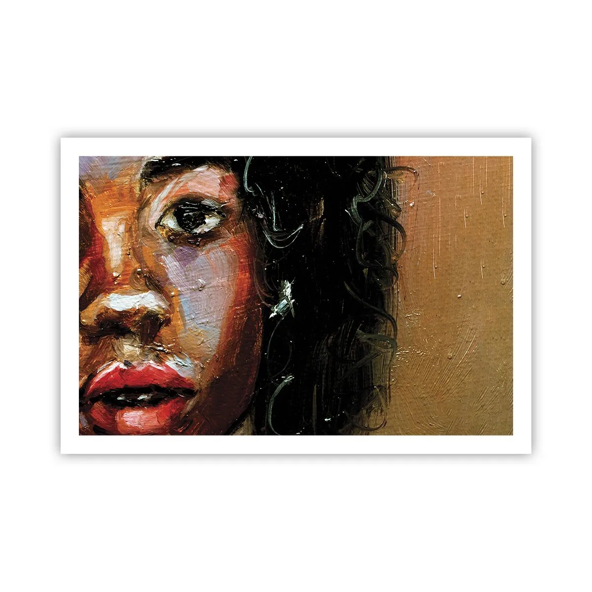 Plakat - Sort og glitter - 91x61 cm