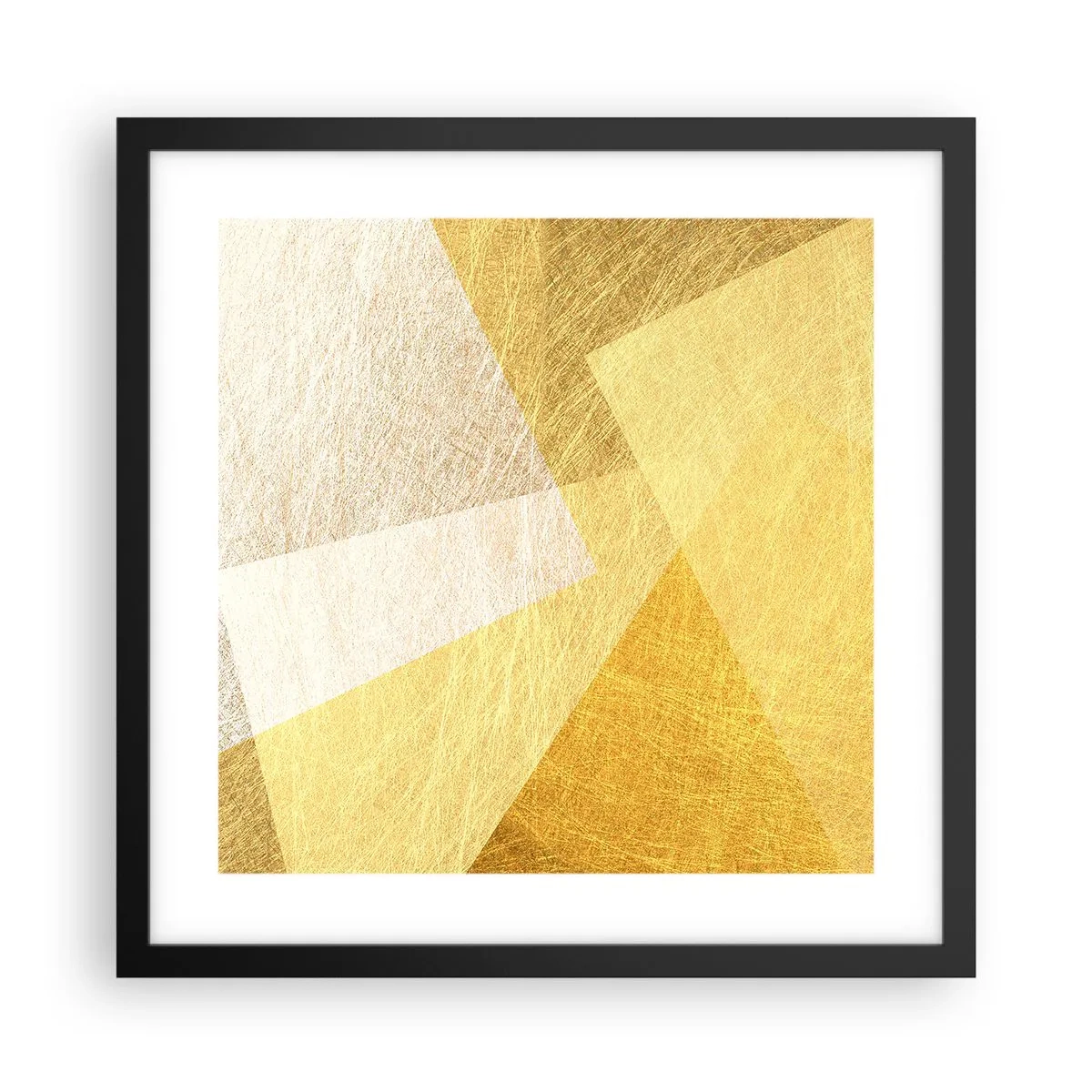 Plakat i sort ramme - Geometriens vejr - 40x40 cm