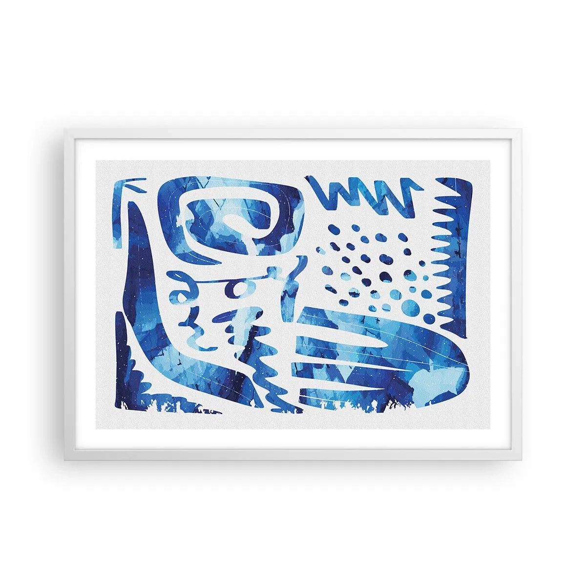 Plakat i hvid ramme - Tilbage til rødderne - 70x50 cm