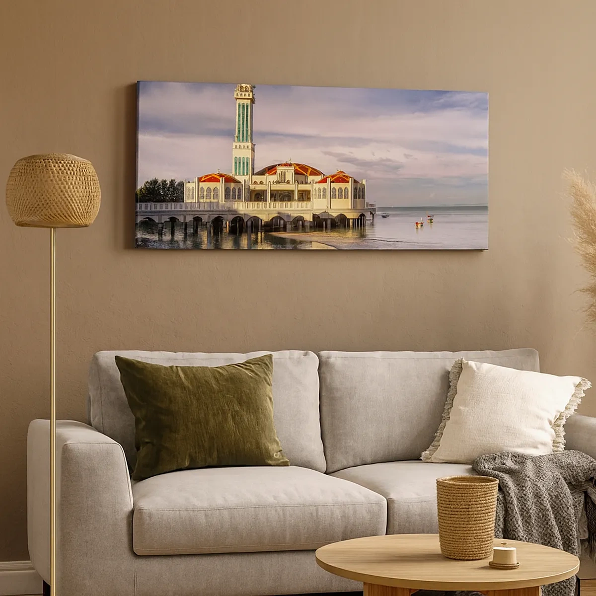 Lærredstryk - Billede på lærred - Naturens tempel - 30x30 cm