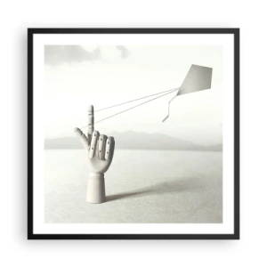 Plakat i sort ramme - Styrkeprøve - 60x60 cm