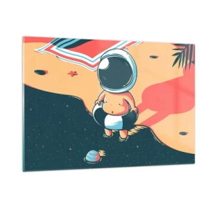 Billede på glas - Fra et andet perspektiv - 120x80 cm