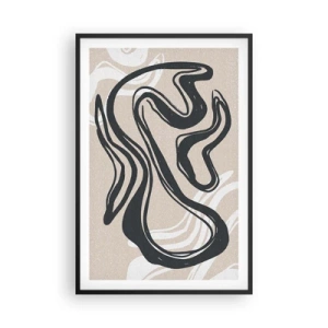 Plakat i sort ramme - Multipliceret udtryk - 61x91 cm
