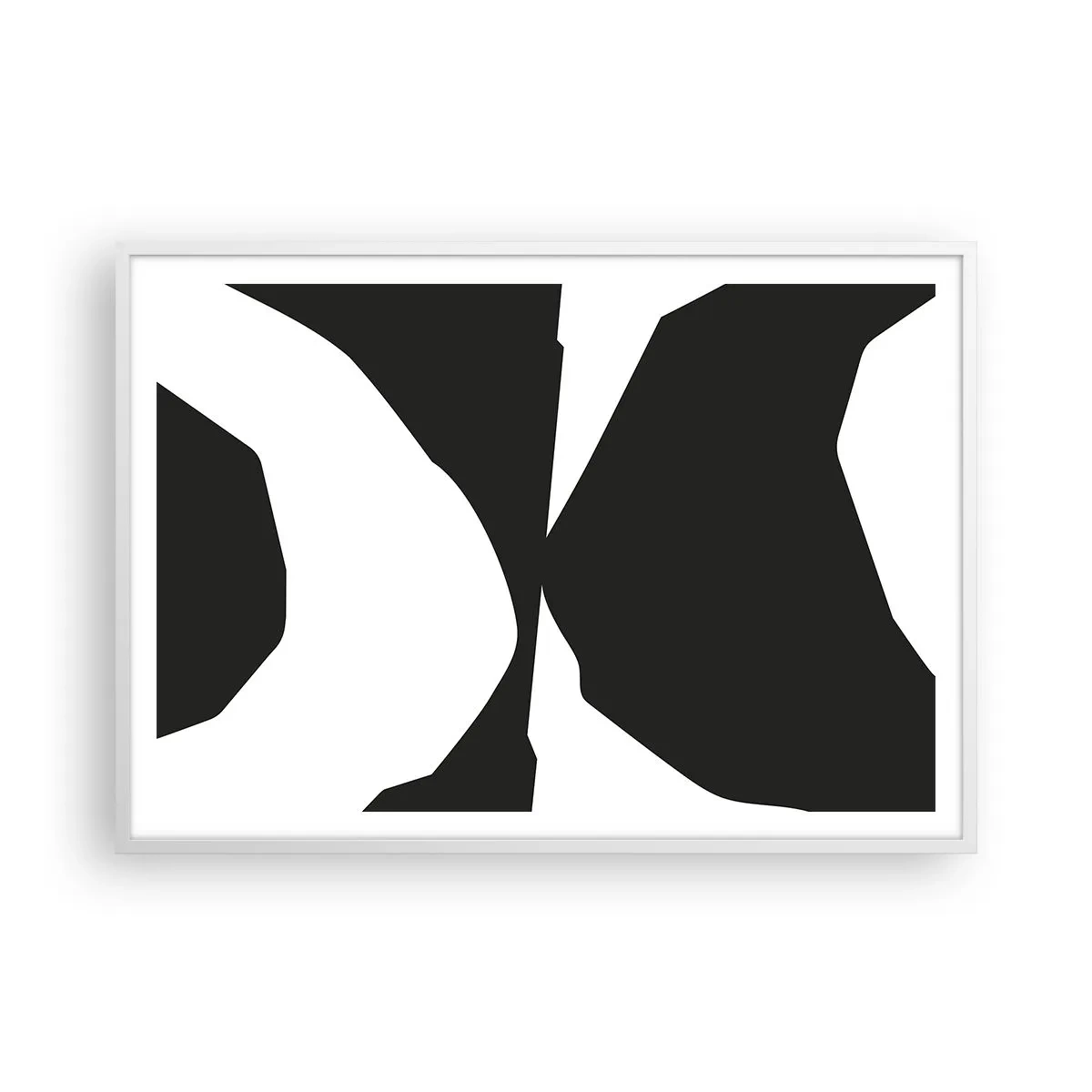 Plakat i hvid ramme - Positiv-negativ - 100x70 cm
