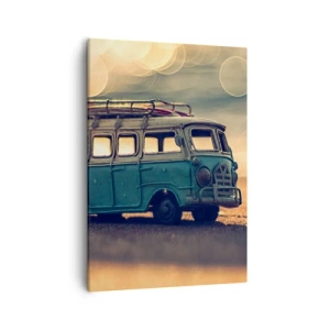 Lærredstryk - Billede på lærred - Enden på idolerne: penge og arbejde - 50x70 cm