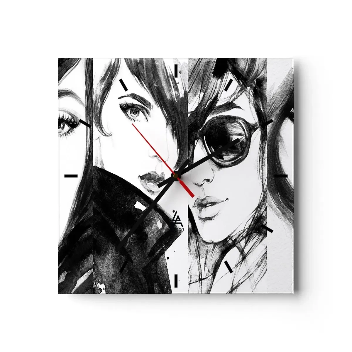 Vægur, Uret - Skønhed mangedoblet - 30x30 cm