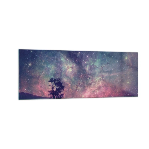 Billede på glas - Under en magisk himmel - 140x50 cm