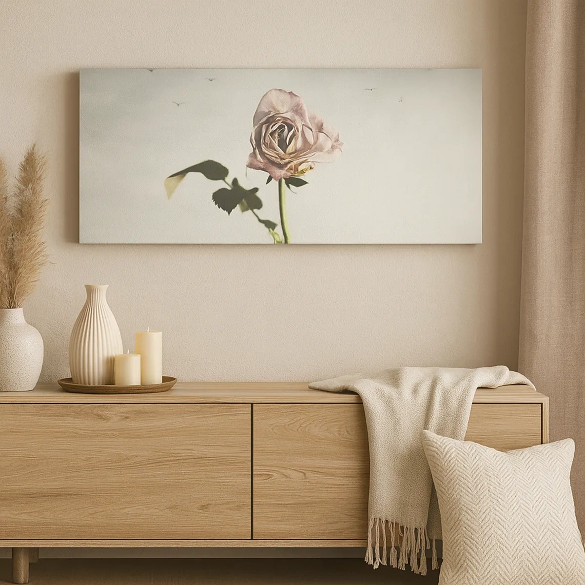 Lærredstryk - Billede på lærred - Velkomst til foråret - 30x30 cm