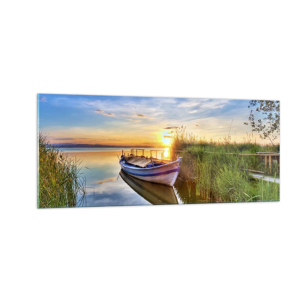 Billede på glas - Bugt med opfyldte drømme - 100x40 cm