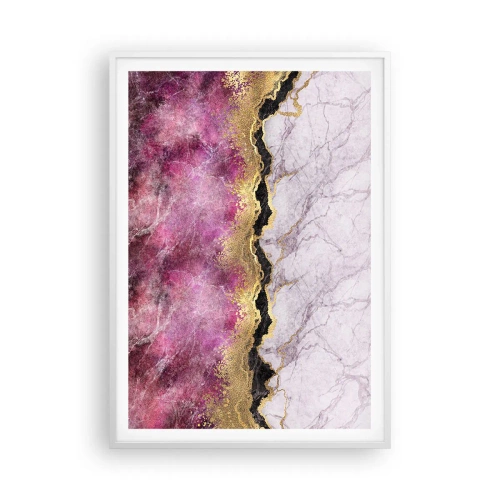 Plakat i hvid ramme - På grænsen - 70x100 cm