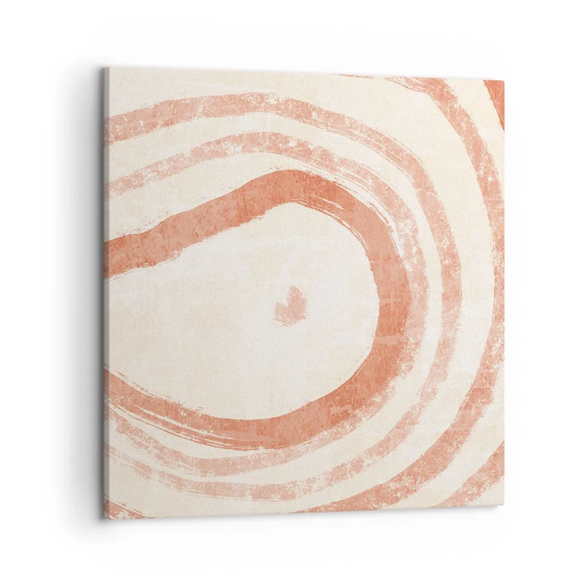 Lærredstryk - Billede på lærred - Koralcirkler - komposition - 50x50 cm