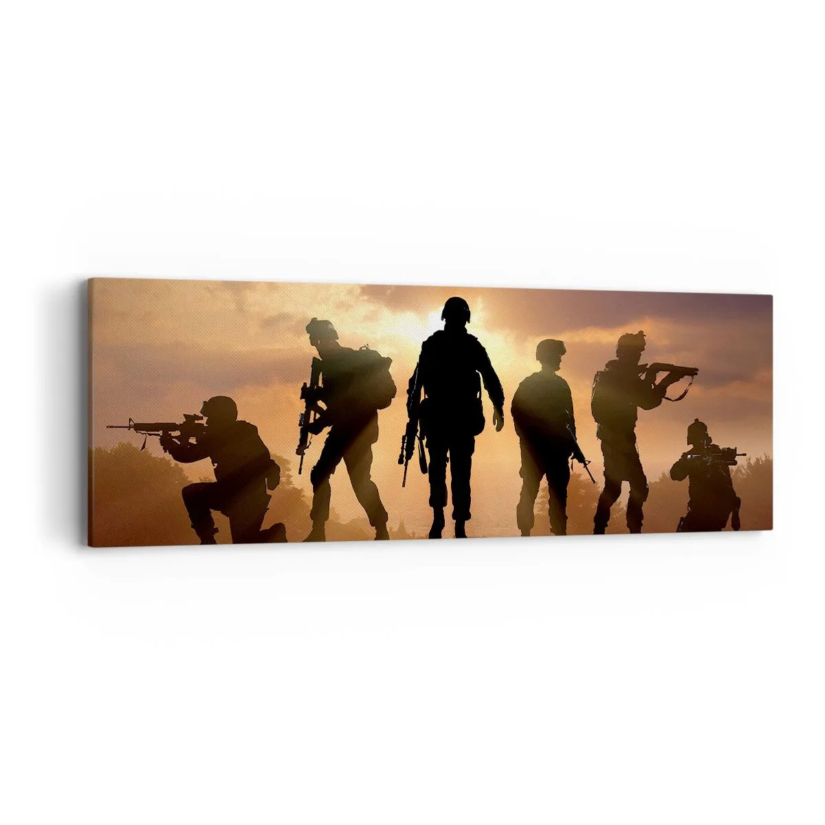 Lærredstryk - Billede på lærred - Brothers in arms - 90x30 cm
