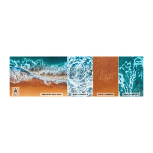 Fototapet Prøve Standard Eco - Altid i tandem - Landskab, Hav, Strand - 100x30 cm