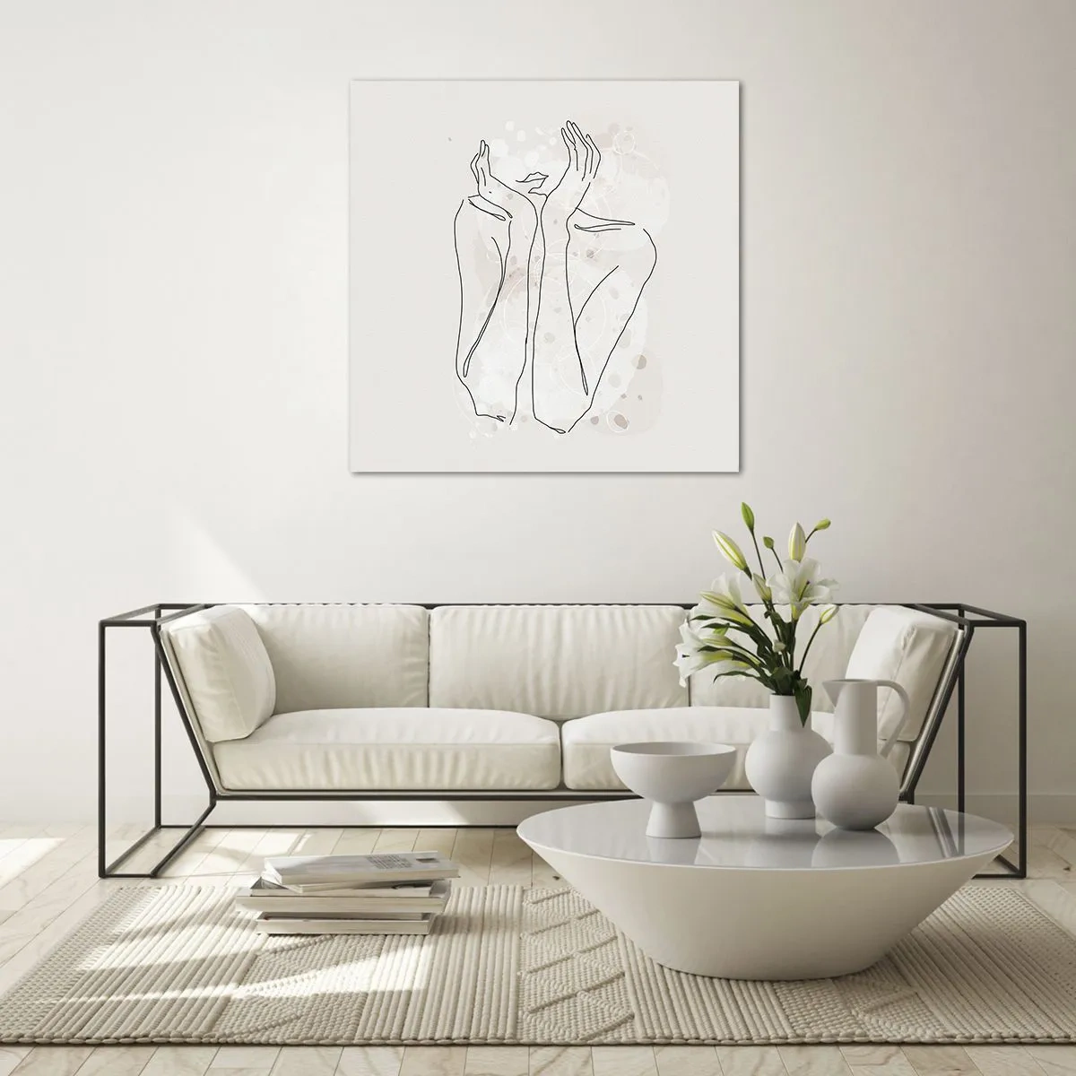 Billede på glas - En drømmende stund - 60x60 cm