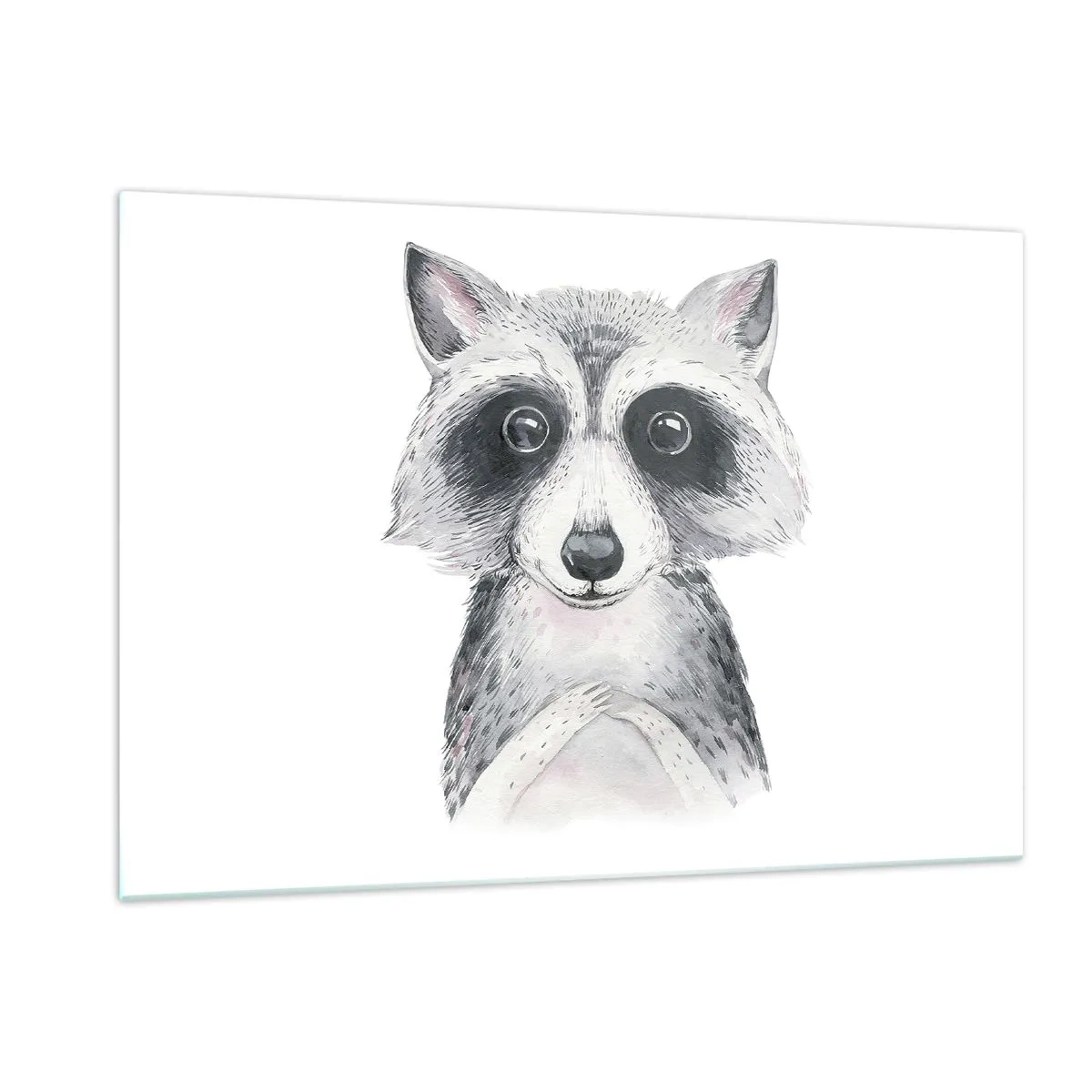 Billede på glas - Et øjeblik til at trække på skuldrene - 120x80 cm