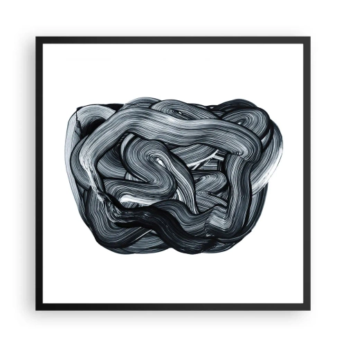 Plakat i sort ramme - Så enkelt er det ikke - 60x60 cm