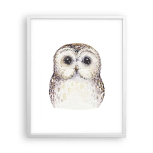 Plakat i hvid ramme - Se mig i øjnene - 40x50 cm