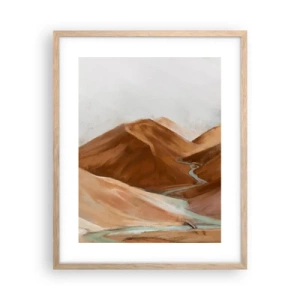 Plakat i ramme af lyst egetræ - Til kilden - 40x50 cm