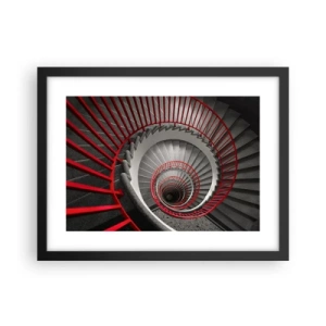Plakat i sort ramme - Arkitektoniske lege - 40x30 cm