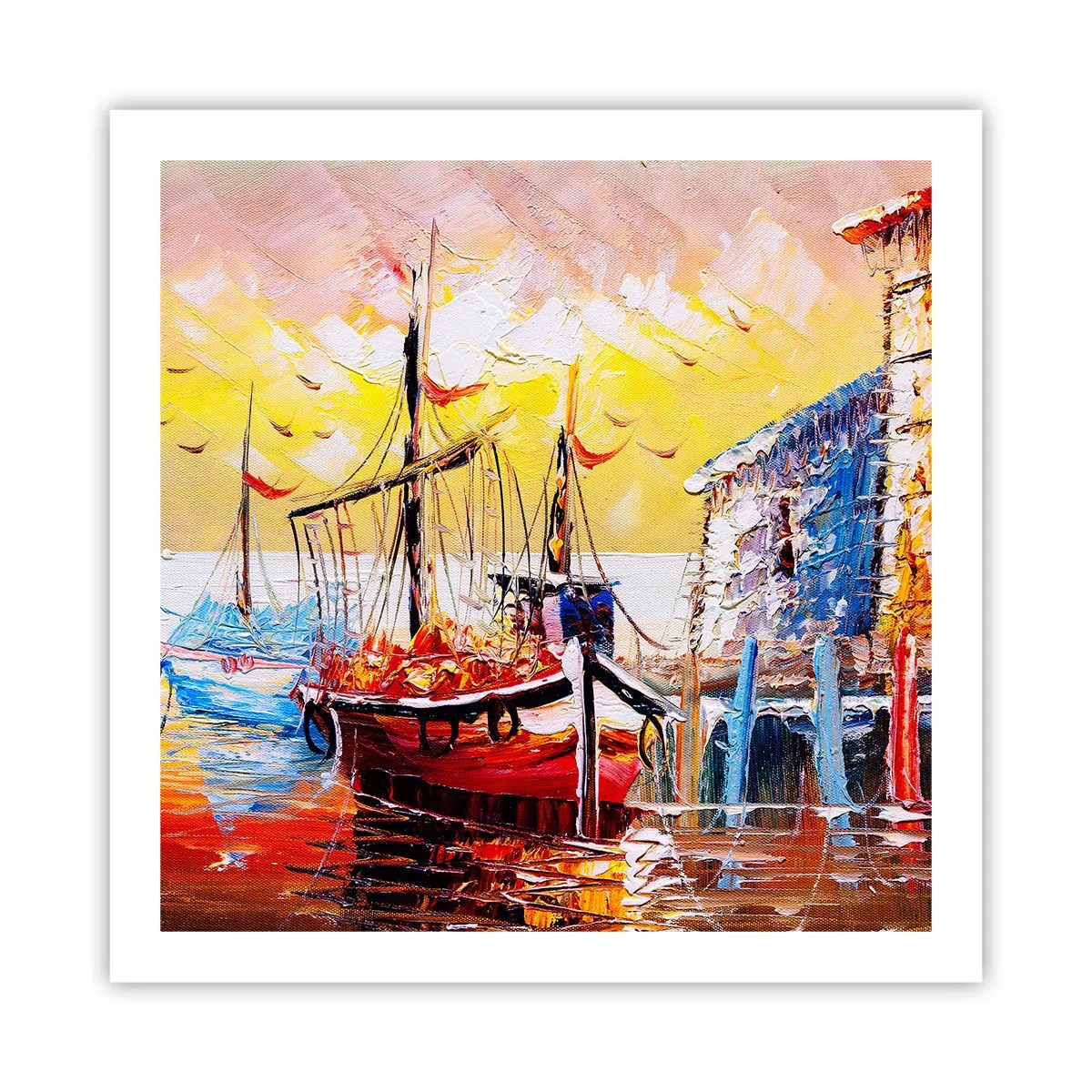 Plakat - Glædelig tilbagevenden - 60x60 cm