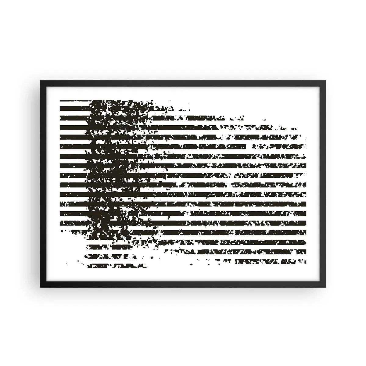 Plakat i sort ramme - Rytme og støj - 70x50 cm